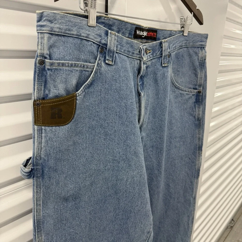 Wrangler Riggs Workwear Carpenter Jeans 36x34 Relaxed Fit Denim Work Pants